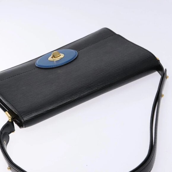LOUIS VUITTON Epi Bicolor Free Run Shoulder Bag Black Blue - Picture 4 of 15
